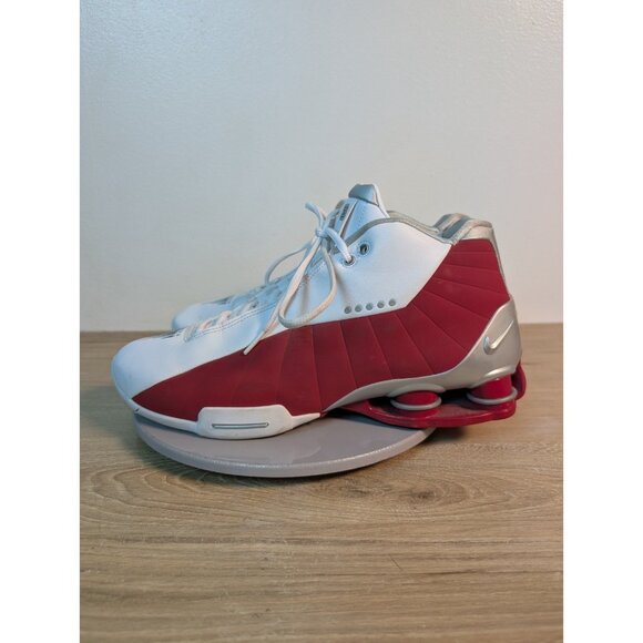 Nike Shox BB4 Retro Mens Size 12 Shoes Varsity Red Metallic Silver AT7843-101